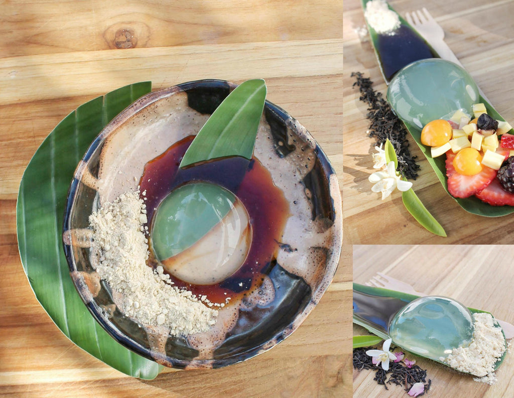 Mouthwatering Raindrop Cake with Mana Organics Assam CTC Tea Syrup